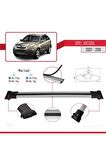 Opel Antara 2007-2016 Arası ile Uyumlu FLY Model Ara Atkı Tavan Barı GRİ 3 ADET BAR