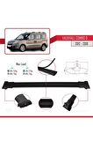 Vauxhall Combo D 2012-2018 Arası ile Uyumlu FLY Model Ara Atkı Tavan Barı SİYAH