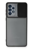 Newface Samsung Galaxy A73 5G Kılıf Palm Buzlu Kamera Sürgülü Silikon - Siyah