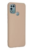 Newface İnfinix Hot 10 Play Kılıf Nano içi Kadife Silikon - Pudra