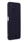 Newface Xiaomi Redmi Note 12 4G Kılıf Kelvin Kartvizitli Silikon - Derin Mor