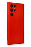 Newface Samsung Galaxy S24 Ultra Kılıf Nano içi Kadife Silikon - Kırmızı