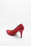 Kadın Moda Şık Kırmızı Klasik Topuklu Ayakkabı Topuklu Düğün Nişan Gece Abiye Ayakkabısı