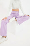 Kadın Yeni Moda Geniş Paça Uzun Boy Dokuma Wide Leg Geniş Paça Pantolon