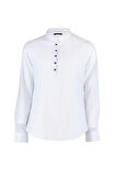 Erkek Moda Uzun Kol Dokuma Koyu Yeşil Slim Fit Yarım Patlı Hakim Yaka %100 Pamuklu Gömlek