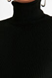 Kadın Moda Şık Regular Balıkçı Yaka Uzun Kol Düz Couple Basic Balıkçı Yaka Triko Kazak