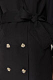 Kadın Moda Şık Oversize Ceket Yaka Uzun Düz Astarlı Oversize Kuşaklı Trençkot