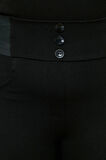 Kadın Yeni Moda Büyük Beden Dar Paça Uzun Boy Örme Beli Lastikli Skinny Örme Pantolon