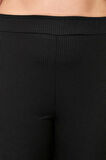 Kadın Yeni Moda Büyük Beden Geniş Paça Regular Boy Örme Geniş Kesim Örme Pantolon