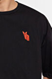 Yeni Sezon Oversize %100 Pamuk Bisiklet Yaka Kısa Kol Animal Desenli Günlük T-Shirt
