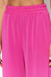 Kadın Yeni Moda Geniş Paça Regular Boy Örme Wide Leg Rahat Kesim Yüksek Bel Esnek Örme Pantolon