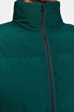 Unisex Moda Şık Bol Dik Yaka Standart Düz Astarlı Oversize Fit Dik Yaka Şişme Kışlık Mont
