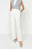 Kadın Yeni Moda Geniş Paça Uzun Boy Dokuma Yüksek Bel Wide Leg Geniş Paça Pantolon
