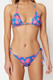 Üçgen Bikini Takımı Ayarlanabilir Askılı Çıkarılabilir Pedli Deniz Havuz Plaj Mayo