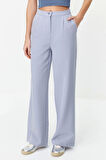Kadın Yeni Moda Geniş Paça Regular Boy Dokuma Wide Leg Geniş Paça Pantolon