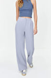 Kadın Yeni Moda Geniş Paça Regular Boy Dokuma Wide Leg Geniş Paça Pantolon