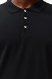 Yeni Sezon Regular Pamuklu Polo Yaka Kısa Kol Düz Desenli Business Büyük Beden T-Shirt