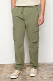 Erkek Yeni Moda Boru Paça Regular Boy Dokuma Unisex Regular Fit Kargo Cepli Pantolon