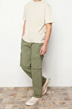 Erkek Yeni Moda Boru Paça Regular Boy Dokuma Unisex Regular Fit Kargo Cepli Pantolon