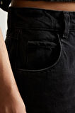 Kadın Moda Şık Kot Pantolon Geniş Paça Regular Boy Denim Dikiş Detaylı Yüksek Bel Jeans