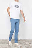 Erkek Yeni Moda Boru Paça Regular Boy Dokuma Slim Fit Chino Pantolon