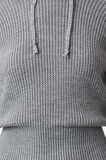 Yeni Regular Casual Günlük Dolu İğne Triko Kapüşonlu Uzun Kol Kazak Elbise Mini Boy Elbise