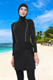 Modern Tesettür Plaj Giyim Özel Tasarım Hızlı Kuruyan Şık Detaylı Esnek Kumaş