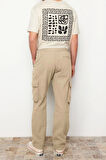 Erkek Yeni Moda Boru Paça Regular Boy Dokuma Unisex Regular Fit Kargo Cepli Pantolon