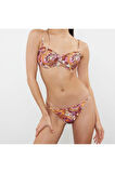 Yeni Puantiyeli Balconette Normal Bel Brief Puantiyeli Balconette Normal Bel Bikini Takımı