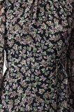Kadın Moda Şık Mini Boy Dik Yaka Regular Geometrik Dokuma Kışlık Elbise