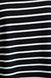 Kadın Moda Şık Oversize Bisiklet Yaka Düşük Kol Uzun Çizgili Geniş Kesim İnce Örme Sweatshirt