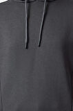 Kadın Moda Şık Oversize Kapüşonlu Düşük Kol Uzun Kalıp Kalın içi Polarlı Örme Sweatshirt