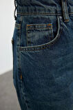 Kadın Moda Şık Kot Pantolon Geniş Paça Uzun Boy Denim Mavi Soluk Vintage Yüksek Bel Jeans