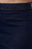 Kadın Moda Stil Mini Astarsız Denim Büyük Beden Eteği Fırfırlı Denim Etek