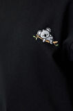 Kadın Bisiklet Yaka Standart Kol Animal Nakışlı Normal Kalıp Kalın İçi Polarlı Örme Sweatshirt