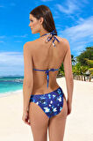 Modern Desenli Bikini Takımı Plaj Ve Havuz İçin Şık Detaylı Özel Tasarım