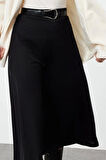 Kadın Moda Stil Maxi Astarsız Örme Tesettür Uzun Esnek Örme Etek