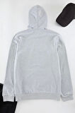 Unisex Moda Şık Regular Kapüşonlu Standart Kol Standart Normal Kesim Sıcak Tutan Baskılı Sweatshirt