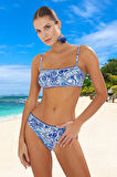 Modern Desenli Bikini Takımı Premium Kalite Şık Detaylı Esnek Kumaş Ergonomik Kesim