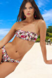 Modern Desenli Bikini Takımı Yaz Koleksiyonu Esnek Kumaş Yüksek Konfor