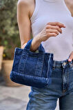 Kadın Denim Çapraz Askılı Mini Çanta Günlük Kullanım için Şık Tasarım Uzun Ömürlü Mükemmel Uyum