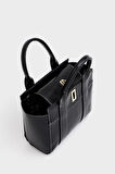 Kadın Mini Tote Vegan Deri El Çantası Gold Toka Günlük ve İş Trend Tasarım Modern Stil Mükemmel Uyum