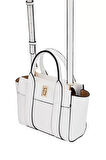 Kadın Mini Tote Vegan Deri El Çantası Gold Toka Günlük ve İş Trend Tasarım Modern Stil Mükemmel Uyum