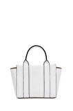 Kadın Mini Tote Vegan Deri El Çantası Gold Toka Günlük ve İş Trend Tasarım Modern Stil Mükemmel Uyum