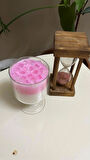 PEMBE-BEYAZ JEL DETAYLI CAM MUM