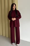 Feela Moda Kadın Oysh Modal Oversize Tesettür Tunik Takım 2020
