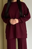 Feela Moda Kadın Oysh Modal Oversize Tesettür Tunik Takım 2020