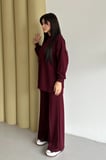 Feela Moda Kadın Oysh Modal Oversize Tesettür Tunik Takım 2020