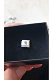 İTALYAN ÇELİK CHARM NOMİ ÇELİK CHARM R HARFİ İSİM TARİH BAŞ HARF YAZILIR 9 MM