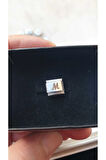 İTALYAN ÇELİK CHARM NOMİ ÇELİK CHARM M HARFİ İSİM TARİH BAŞ HARF YAZILIR 9 MM  FMACCESORİES